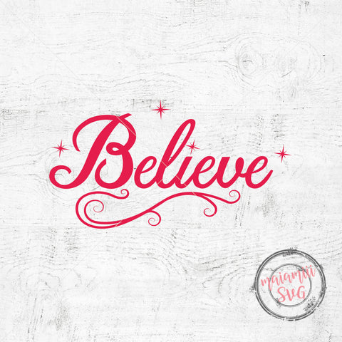 Believe Santa, Believe Christmas Svg, Believe Svg Christmas, Believe Svg, Santa Claus Svg, Cut Files SVG MaiamiiiSVG 