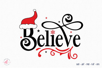 Believe SVG - Christmas SVG Cut File SVG CraftLabSVG 