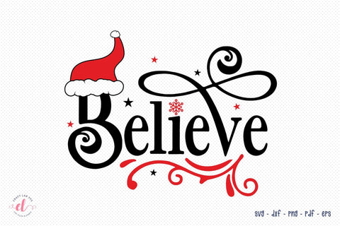 Believe SVG - Christmas SVG Cut File SVG CraftLabSVG 