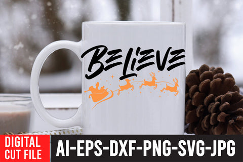 Believe SVG Cut File SVG BlackCatsMedia 