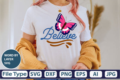 Believe SVG Cut File SVG DesignPlante 503 