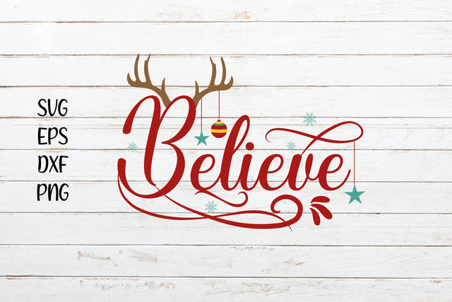Believe Svg Cut File SVG SmmrDesign 