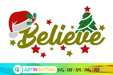 believe svg, merry christmas svg, christmas svg, christmas shirt SVG Artinrhythm shop 