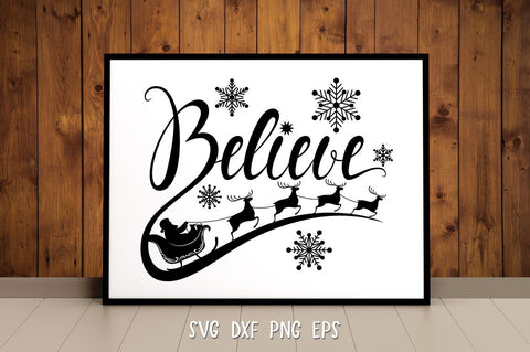 Believe SVG,Believe christmas SVG,Christmas Ornament SVG,PNG SVG goodfox86 