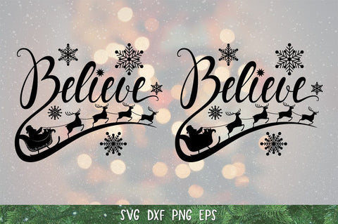 Believe SVG,Believe christmas SVG,Christmas Ornament SVG,PNG SVG goodfox86 