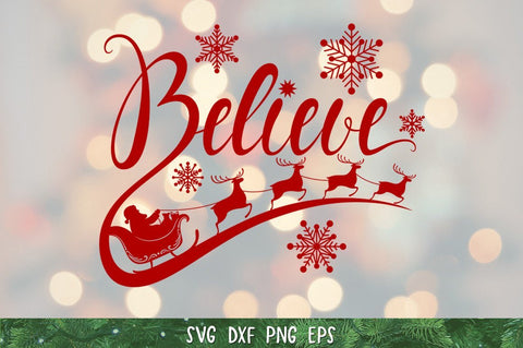 Believe SVG,Believe christmas SVG,Christmas Ornament SVG,PNG SVG goodfox86 