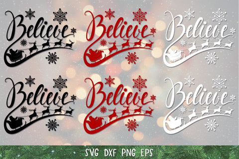 Believe SVG,Believe christmas SVG,Christmas Ornament SVG,PNG SVG goodfox86 