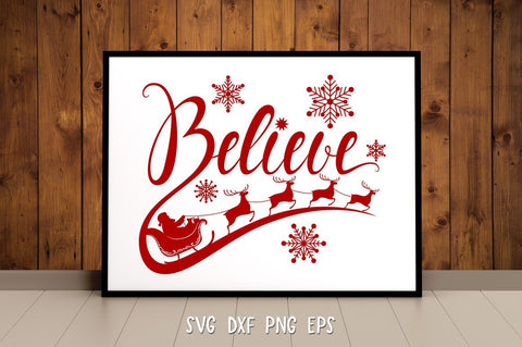 Believe SVG,Believe christmas SVG,Christmas Ornament SVG,PNG SVG goodfox86 
