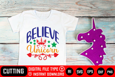 Believe Unicorn SVG CraftlabSvg29 