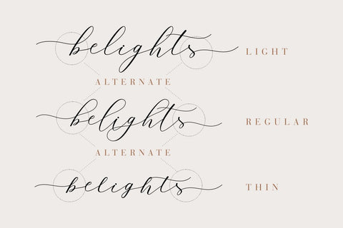 Belights Font Hans Co 