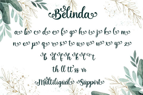 Belinda Font Fallen Graphic Studio 