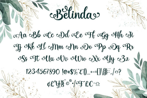 Belinda Font Fallen Graphic Studio 