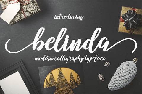 belinda script Font Mrletters 