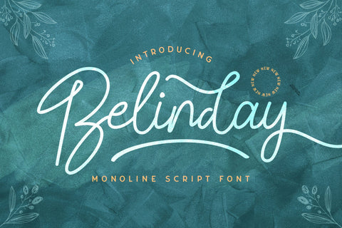 Belinday - Monoline Script Font Font StringLabs 