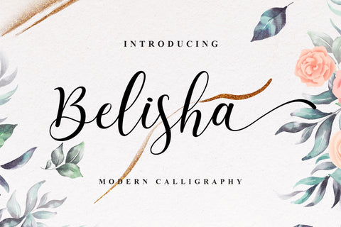 Belisha | Modern Script Font MJB Letters Studio 