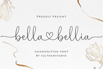 Bella bellia Font Sulthan studio 