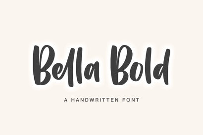 Bella Bold Handwritten Font Font Paily Studio 