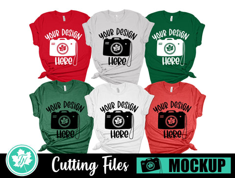 Bella Canvas 3001 Mockup | Christmas Family Mockup 3 Mock Up Photo TrueNorthImagesCA 