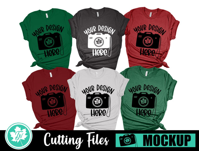 Bella Canvas 3001 Mockup | Christmas Family Mockup 4 Mock Up Photo TrueNorthImagesCA 