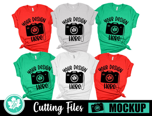 Bella Canvas 3001 Mockup | Christmas Family Mockup 5 Mock Up Photo TrueNorthImagesCA 