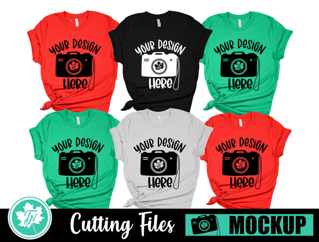 Bella Canvas 3001 Mockup | Christmas Family Mockup 6 Mock Up Photo TrueNorthImagesCA 