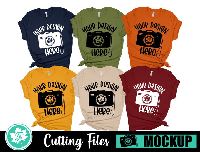 Bella Canvas 3001 Mockup | Fall Family Mockup 1 Mock Up Photo TrueNorthImagesCA 