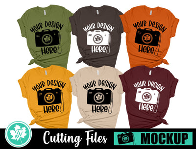 Bella Canvas 3001 Mockup | Fall Family Mockup 2 Mock Up Photo TrueNorthImagesCA 