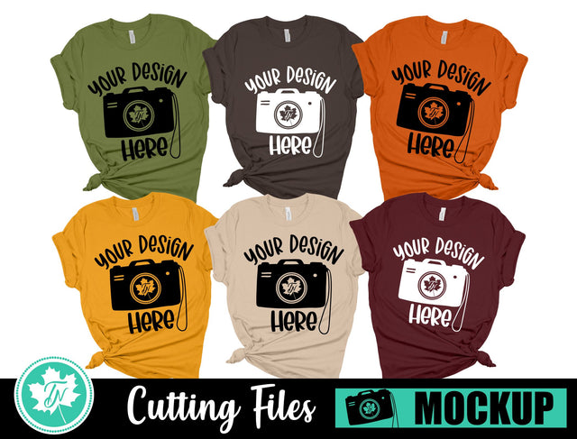 Bella Canvas 3001 Mockup | Fall Family Mockup 2 Mock Up Photo TrueNorthImagesCA 