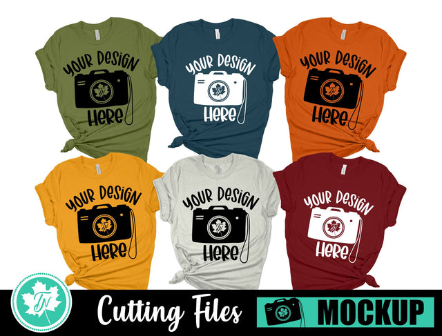 Bella Canvas 3001 Mockup | Fall Family Mockup 4 Mock Up Photo TrueNorthImagesCA 