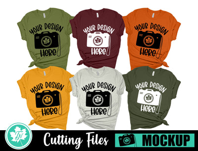 Bella Canvas 3001 Mockup | Fall Family Mockup 5 Mock Up Photo TrueNorthImagesCA 