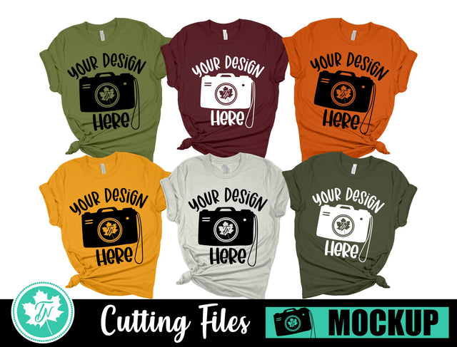 Bella Canvas 3001 Mockup | Fall Family Mockup 5 Mock Up Photo TrueNorthImagesCA 