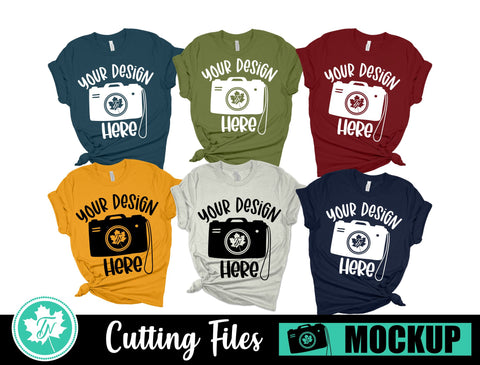 Bella Canvas 3001 Mockup | Fall Family Mockup 6 Mock Up Photo TrueNorthImagesCA 