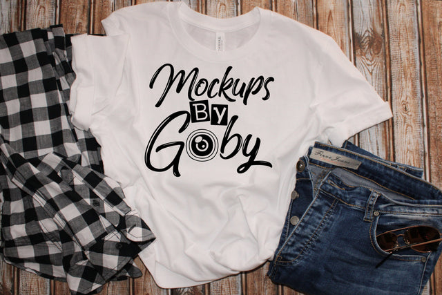 Bella Canvas 3001 White Mockup, Mens Shirt Mockup, Man T-Shirt Styled Mock Up, Flat Lay Men Lifestyle Shirt Male Masculine Mockup, Jpg File Mock Up Photo ArtStudio 