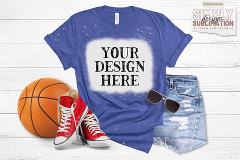 Bella Canvas Basketball Mockup Bundle includes Bleached T-Shirts Mock Up Photo Simply Sublimation 