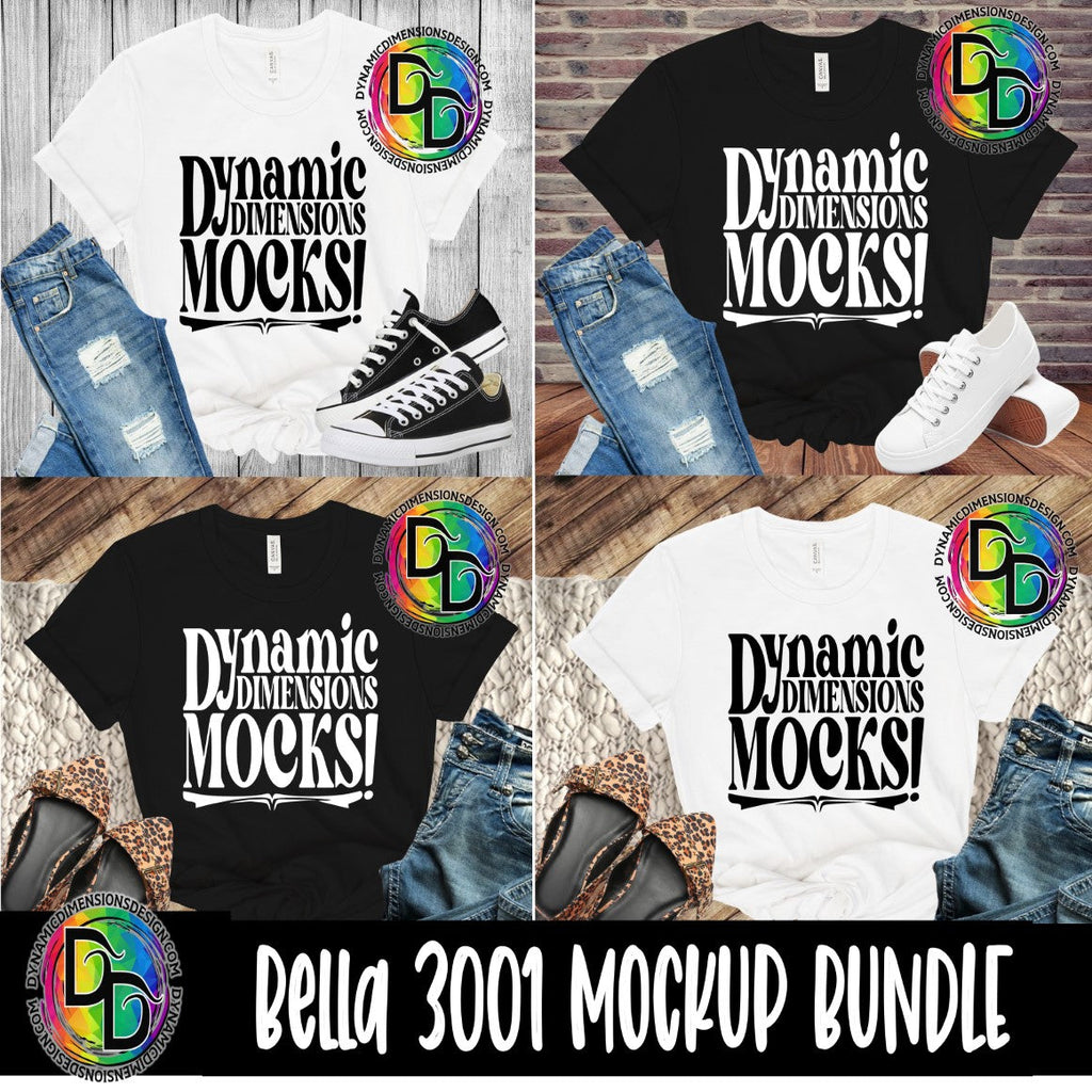 Bella Canvas Mockup Bundle - So Fontsy