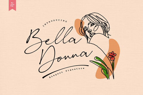 Bella Donna / Elegant Signature Font Javapep 
