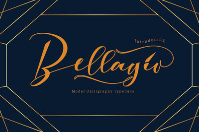 Bellagio Font JoeCreative 