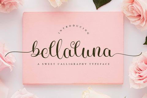 Bellaluna Font love script 