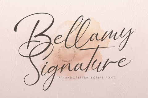 Bellamy Signature - Handwritten Font Font StringLabs 