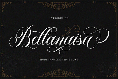Bellanaisa Script Font Fargun Studio 