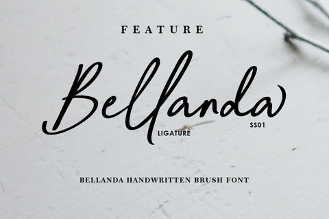 Bellanda Handwritten Brush Script Font Balevgraph Studio 