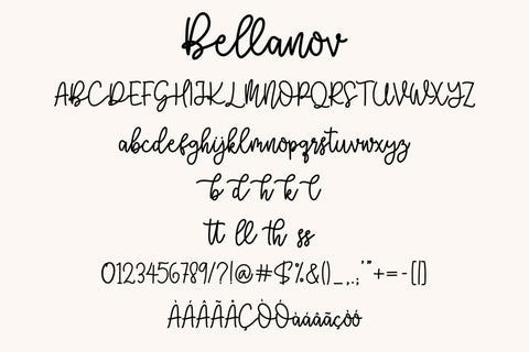 Bellanov - Handwritten Script Font Font Balevgraph Studio 