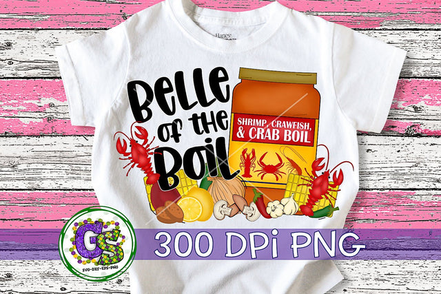 Belle of the Boil PNG for Sublimation-Crawfish Sublimation Greedy Stitches 