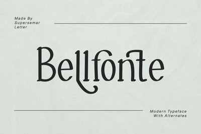 Bellfonte Font Supersemar Letter 