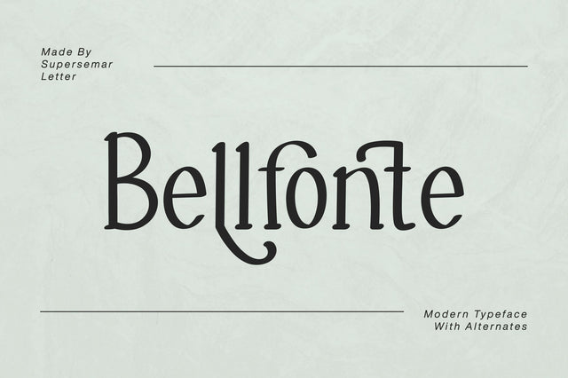Bellfonte Font Supersemar Letter 