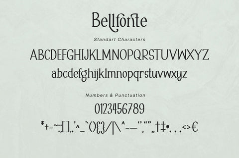 Bellfonte Font Supersemar Letter 