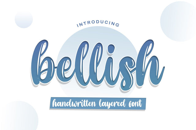Bellish Layered font Font Rochart studio 