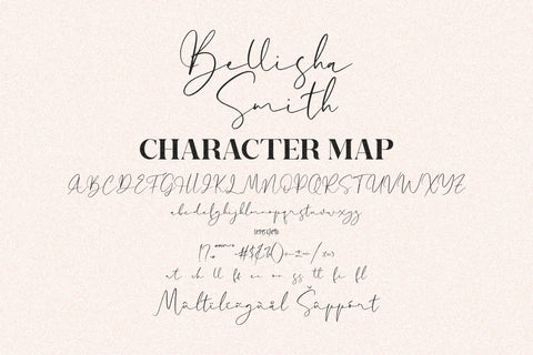 Bellisha Smith Font Letterena Studios 