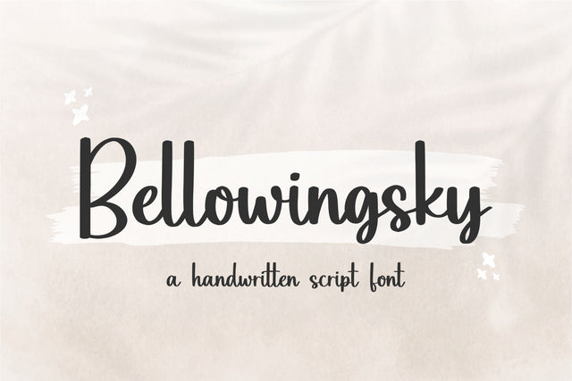 Bellowingsky Font Qwrtype Foundry 