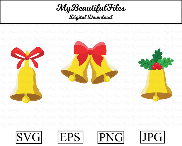 bells - christmas SVG MyBeautifulFiles 